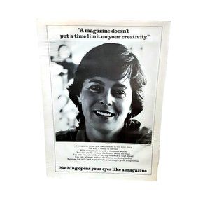 1981 Agi Clark Nothing Open Eyes  Original Print Ad Vintage